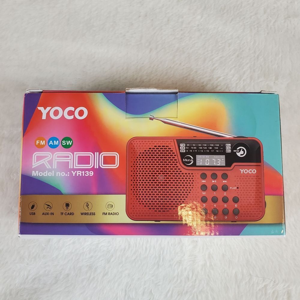 YOCO Portable FM AM SW Radio Model no: Yr139 Color Black